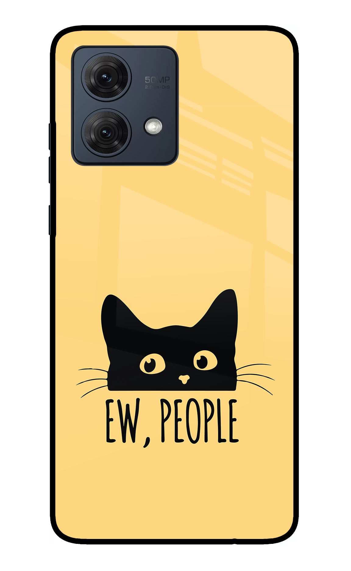 Ew People Catitude Moto G84 5G Glass Case