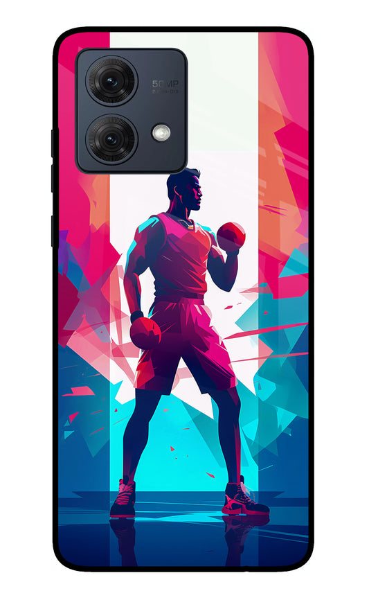 Champion Fighter (AI Generated) Moto G84 5G Glass Case