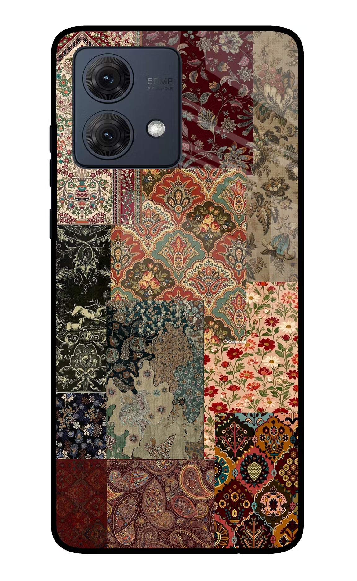 Desi Print Moto G84 5G Glass Case Back Cover by Casekaro