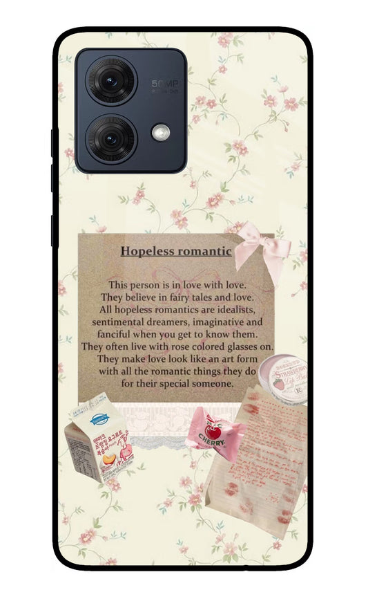 Hopeless Romantic Moto G84 5G Glass Case