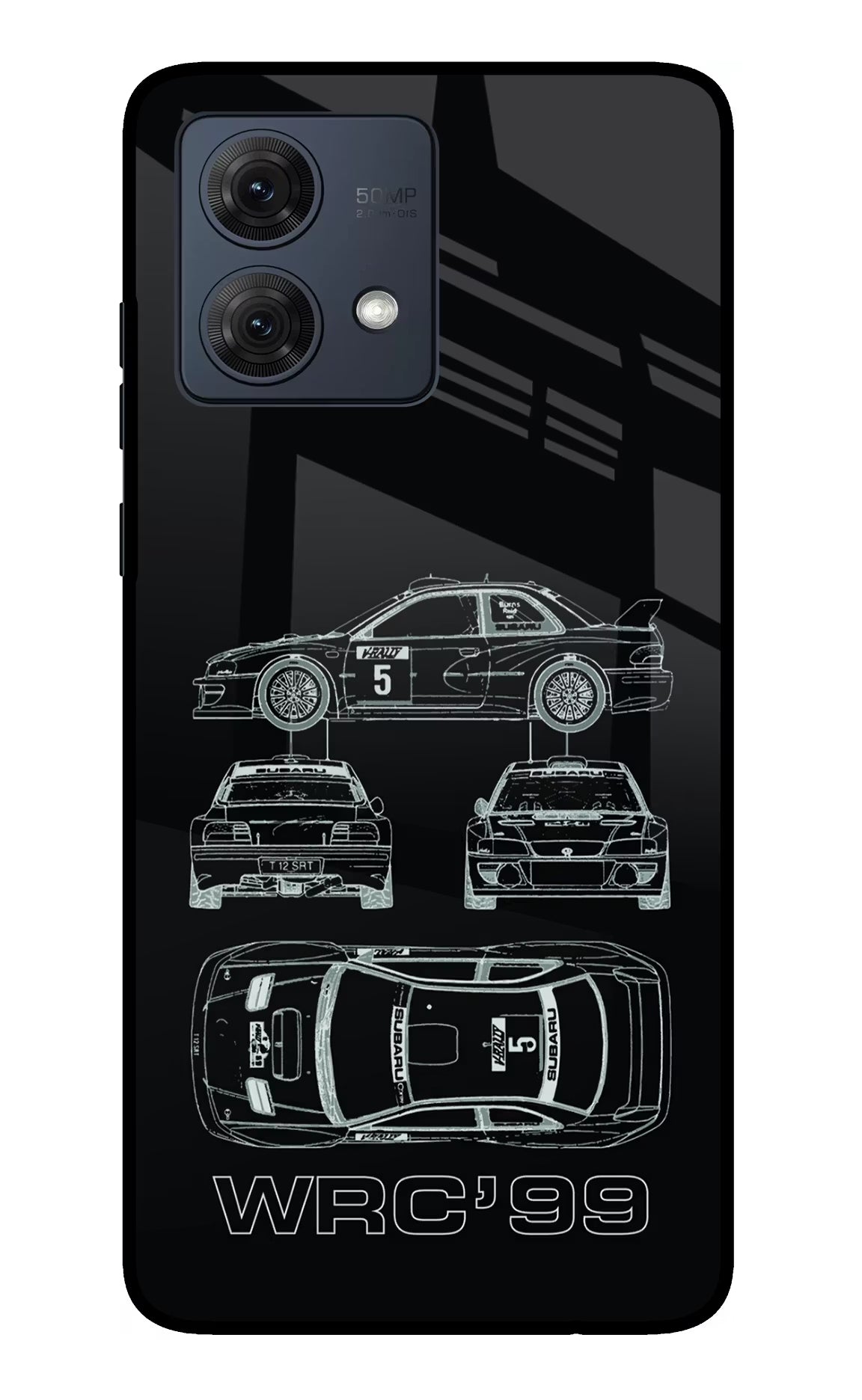 WRC'99 Moto G84 5G Glass Case Back Cover by Casekaro