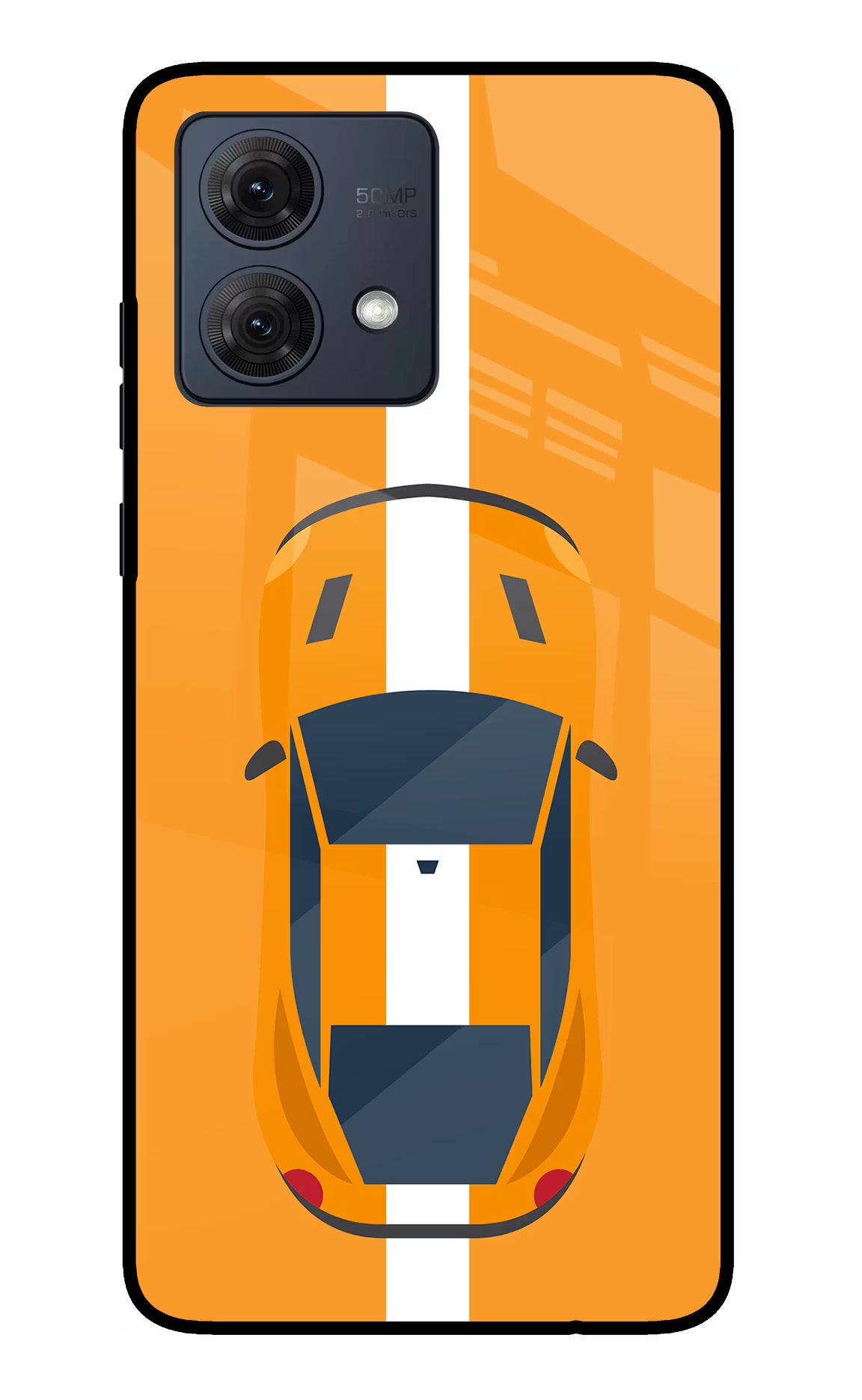 Highway Pursuit Moto G84 5G Glass Case Back Cover by Casekaro