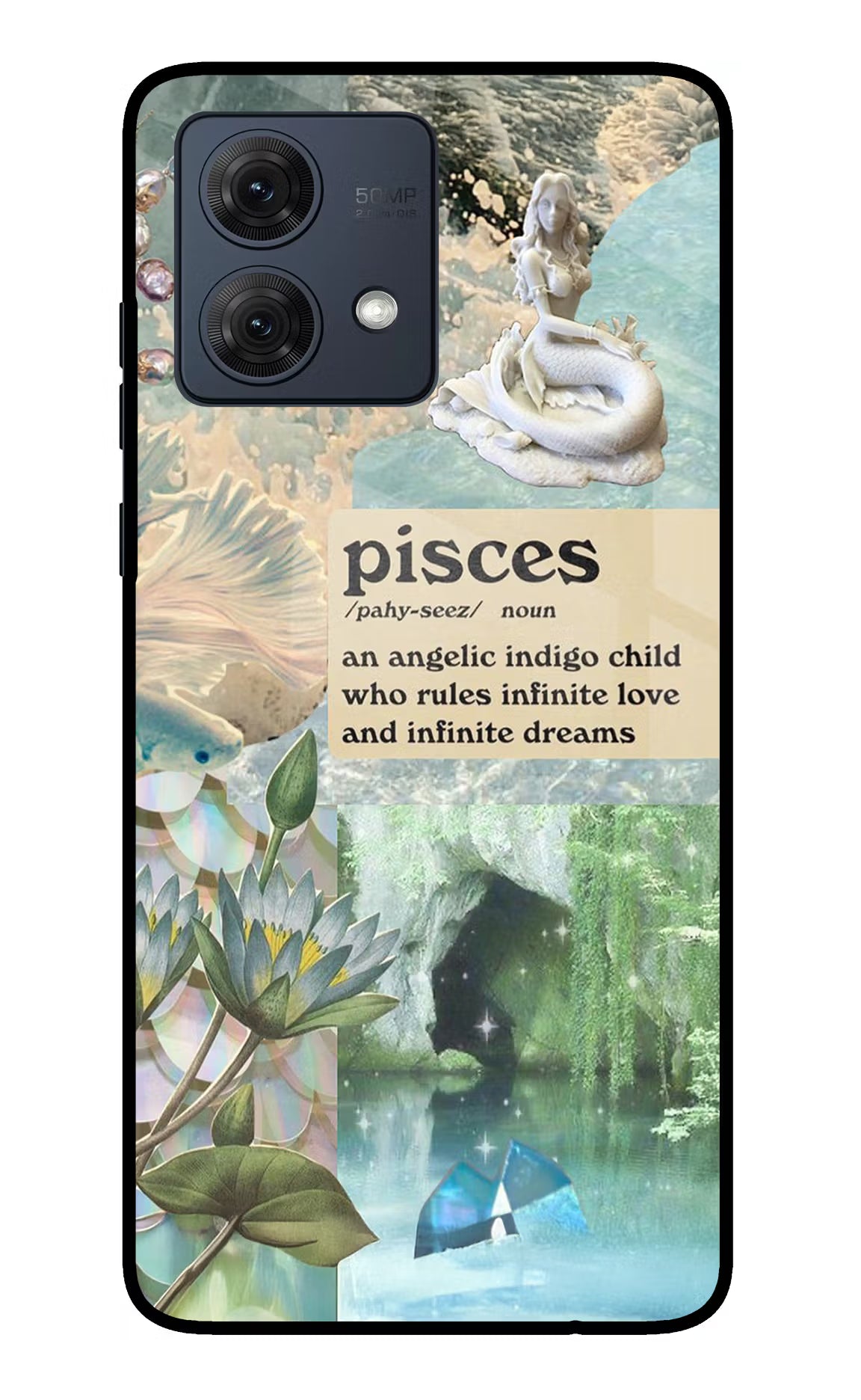 Pisces Zodiac Moto G84 5G Glass Case