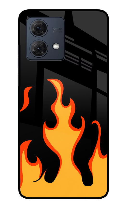 Fired Up – Black Moto G84 5G Glass Case