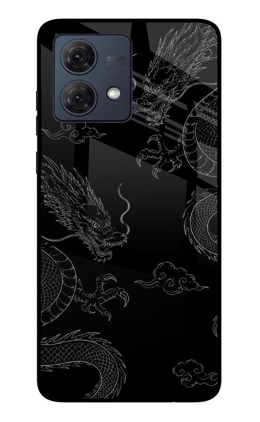 Twin Dragons Moto G84 5G Glass Case