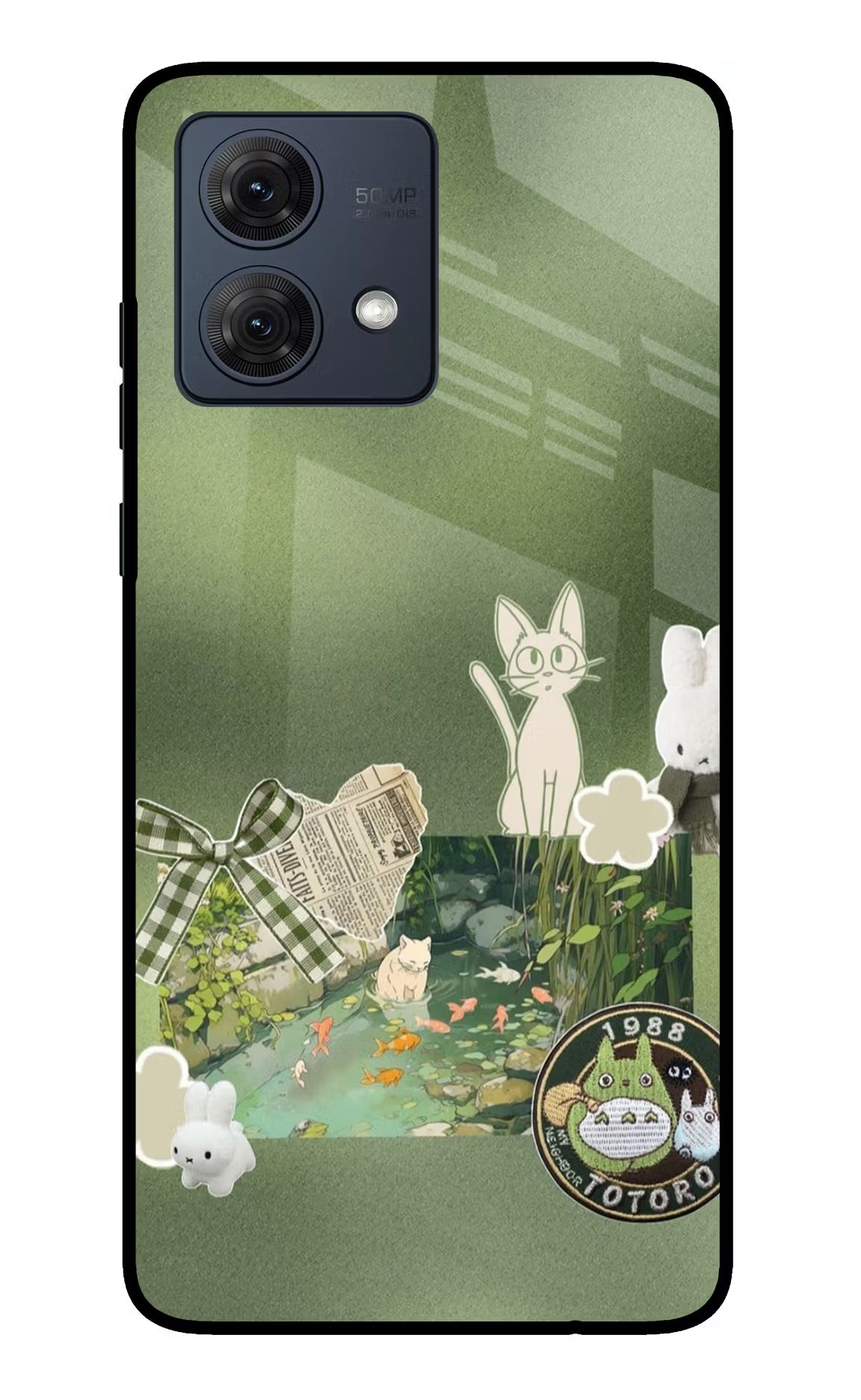 Aesthetic anime Moto G84 5G Glass Case