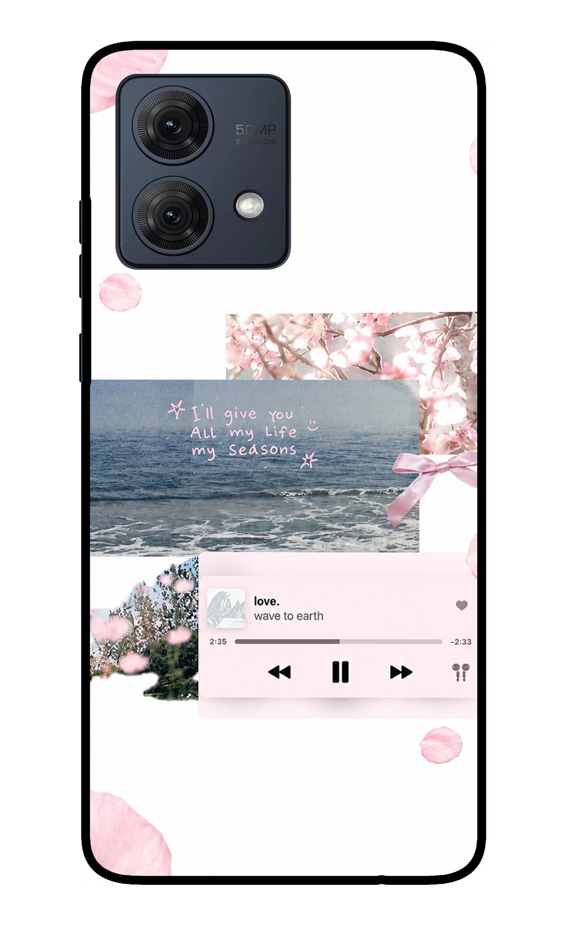 Wave to earth Moto G84 5G Glass Case