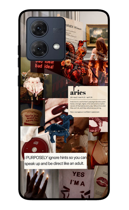 Zodiac Aries Moto G84 5G Glass Case