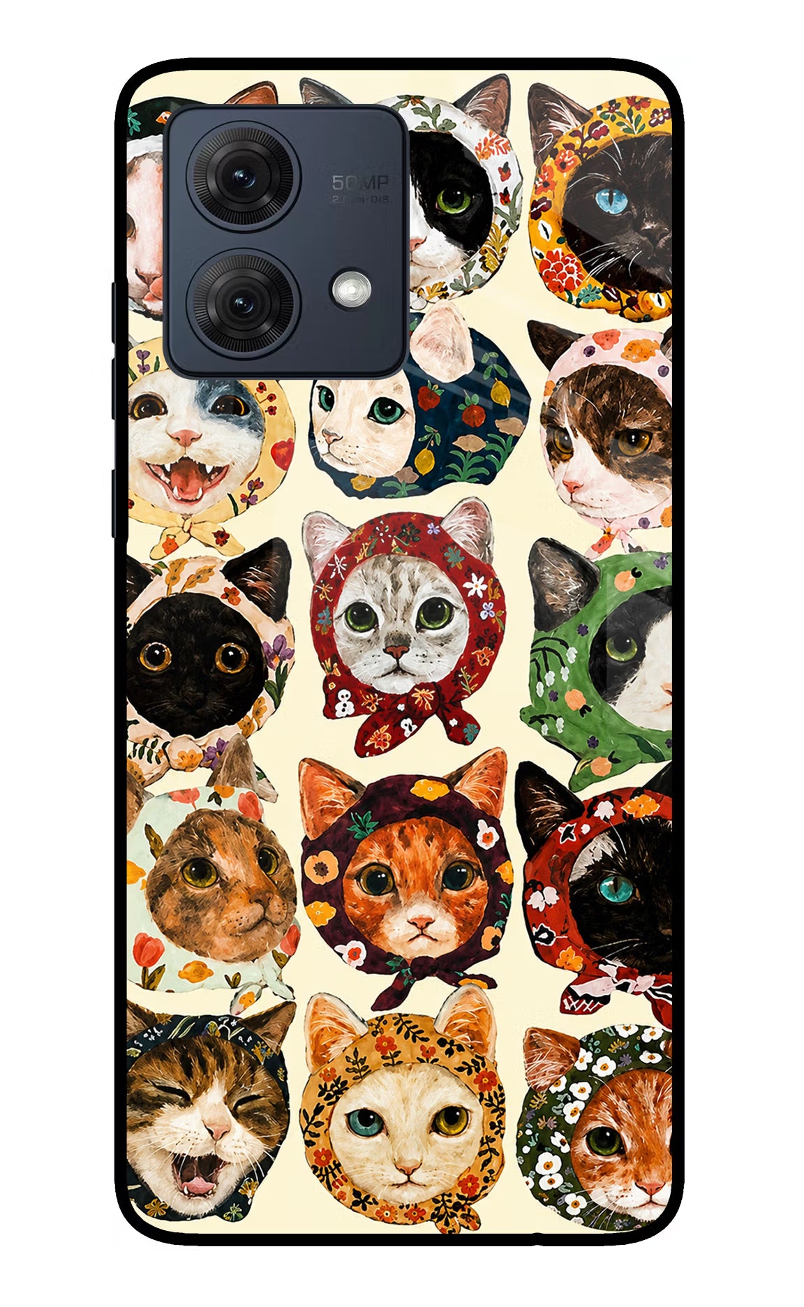 Cool Cat Moto G84 5G Glass Case