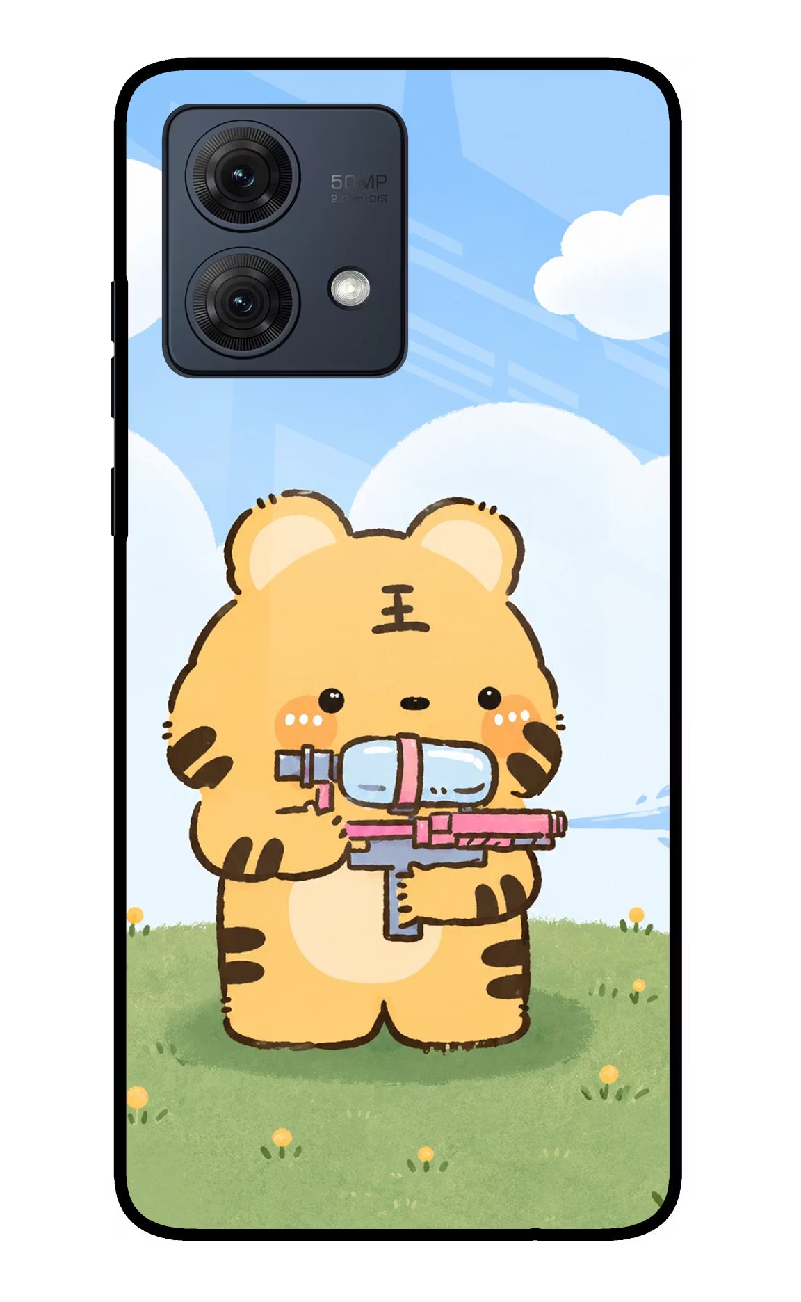 Tiger Treat Moto G84 5G Glass Case