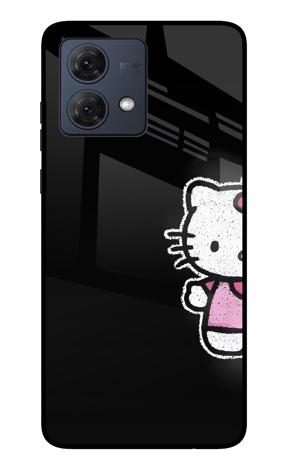 Kitty Charm Moto G84 5G Glass Case