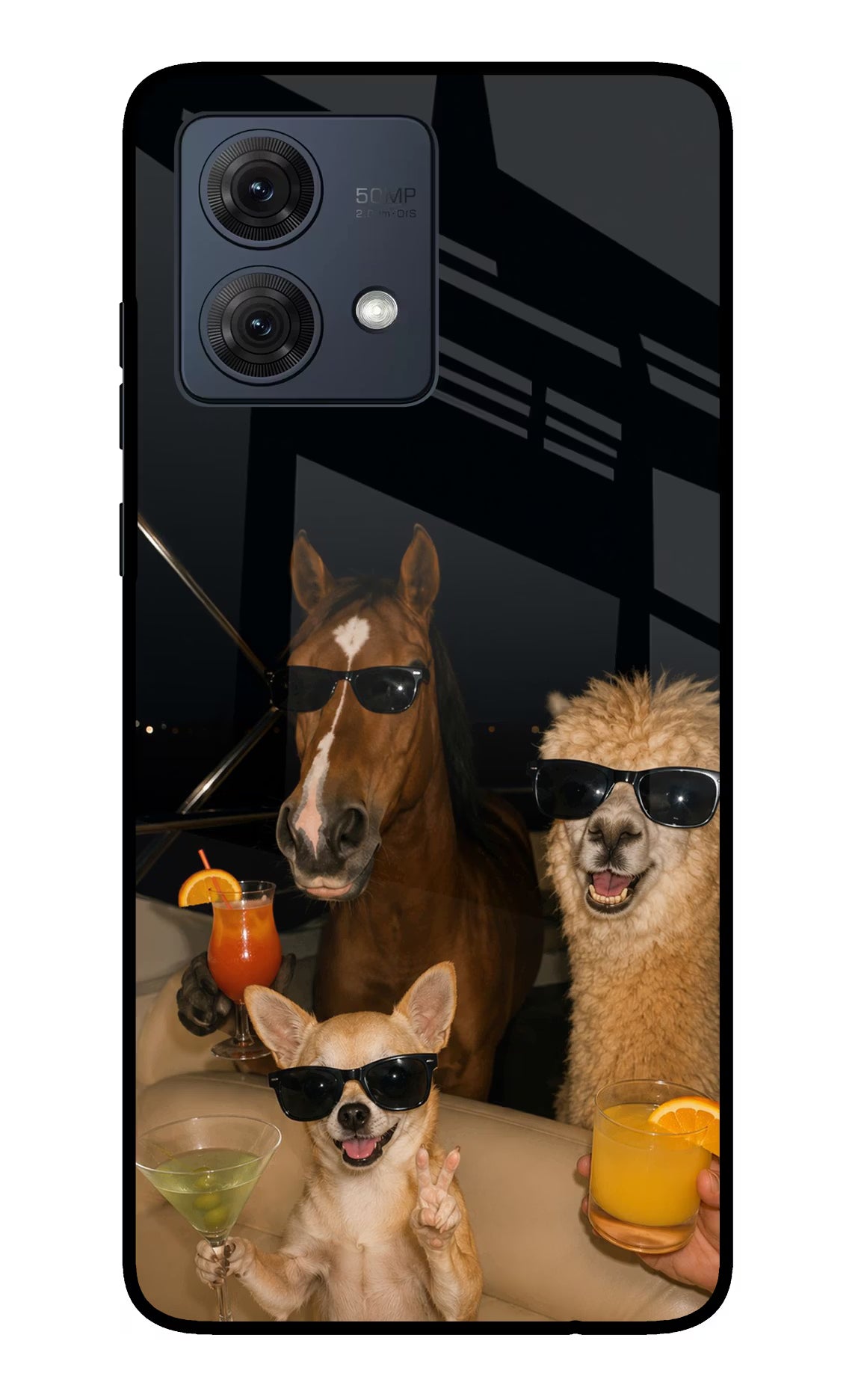Party Squad Moto G84 5G Glass Case