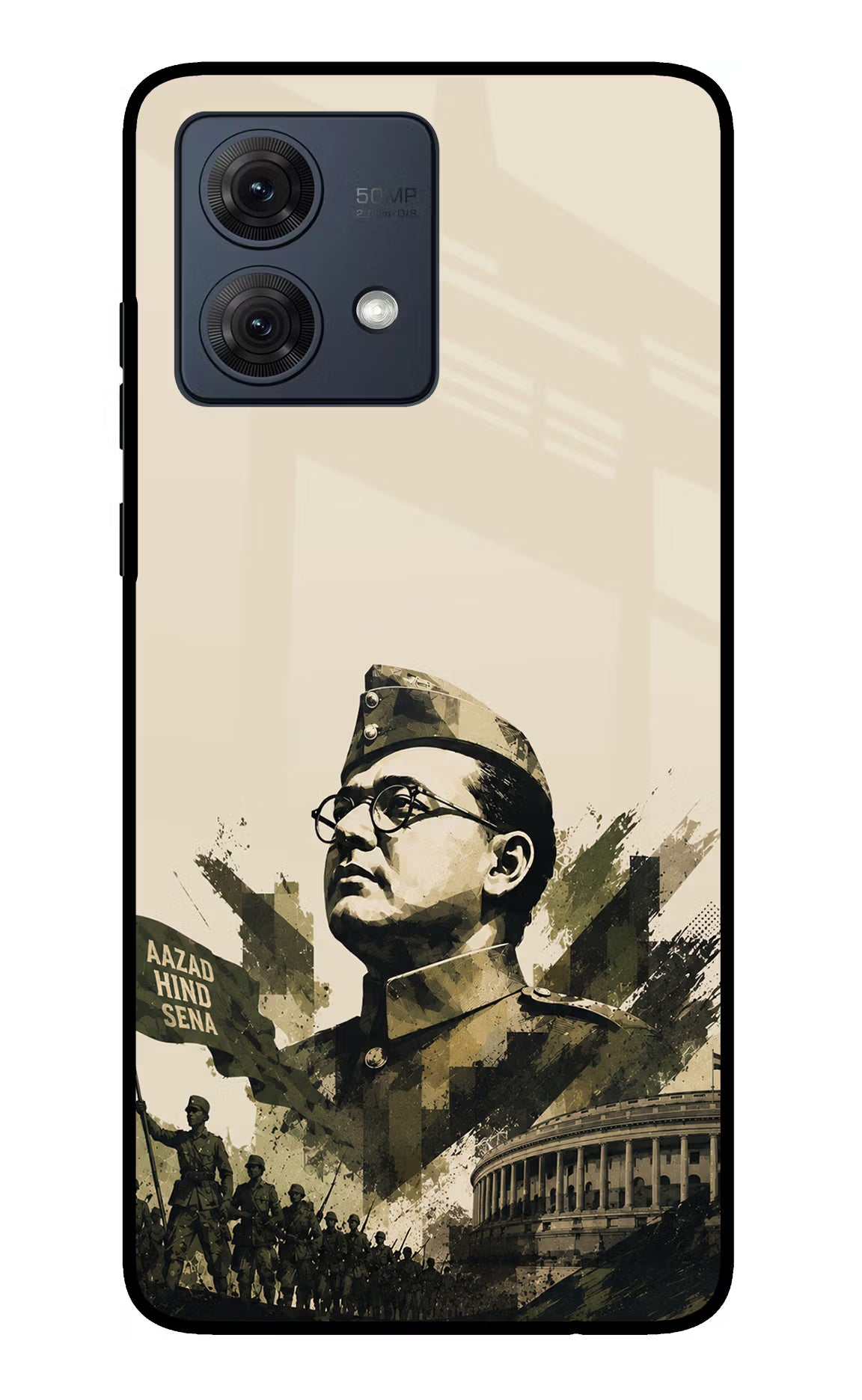 Netaji Rising Moto G84 5G Glass Case
