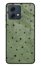 Green Stars Moto G84 5G Glass Case