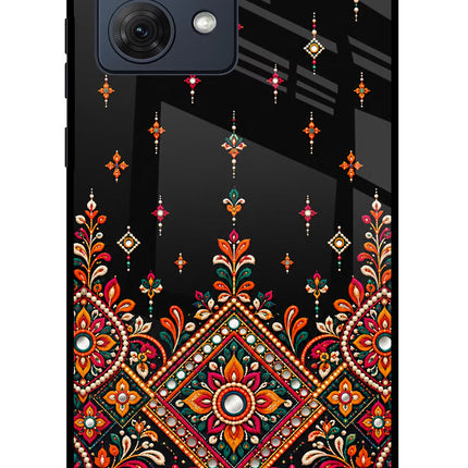 Noir Mehfil Moto G84 5G Glass Case