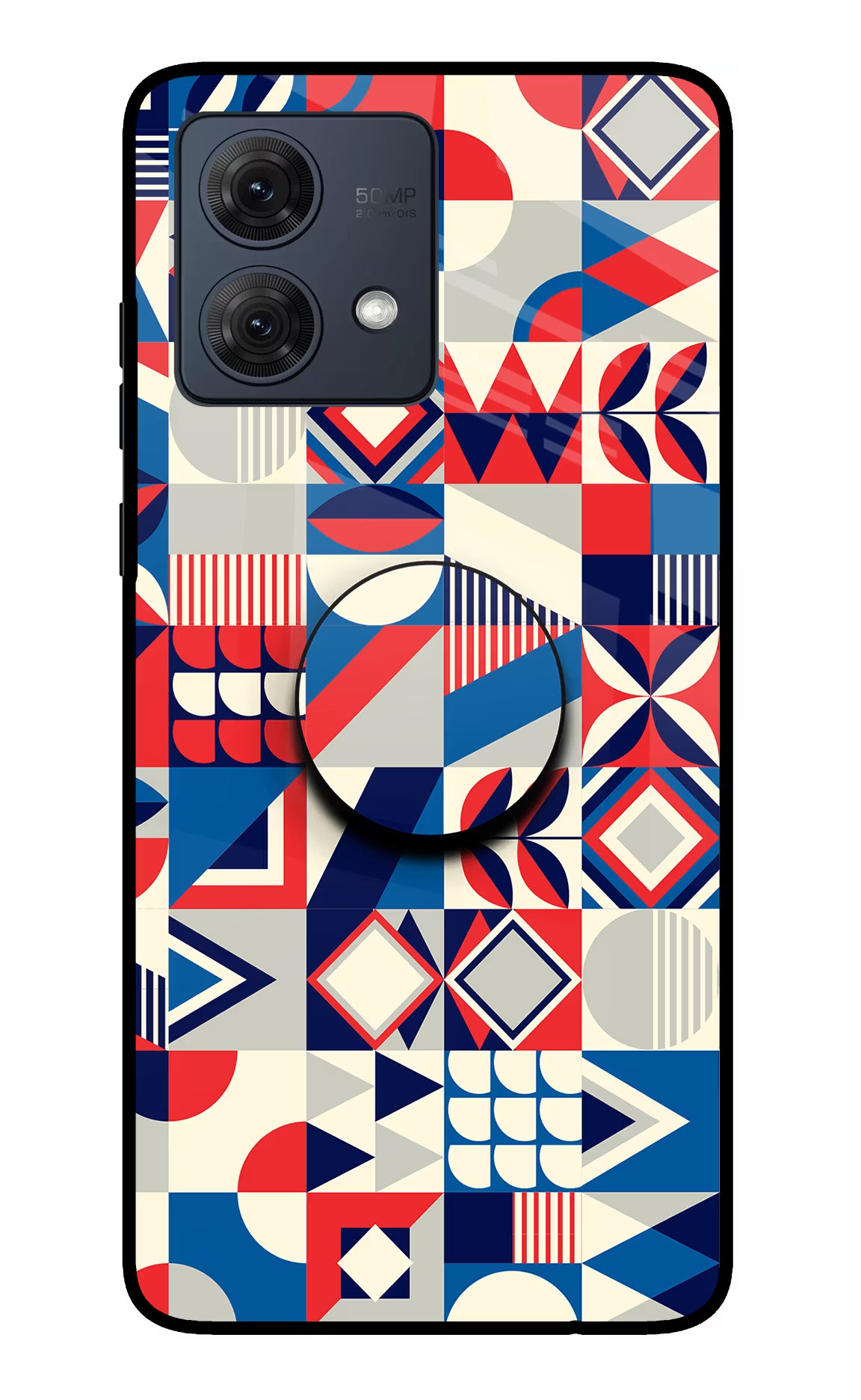 Colorful Pattern Moto G84 5G Pop Case by Casekaro