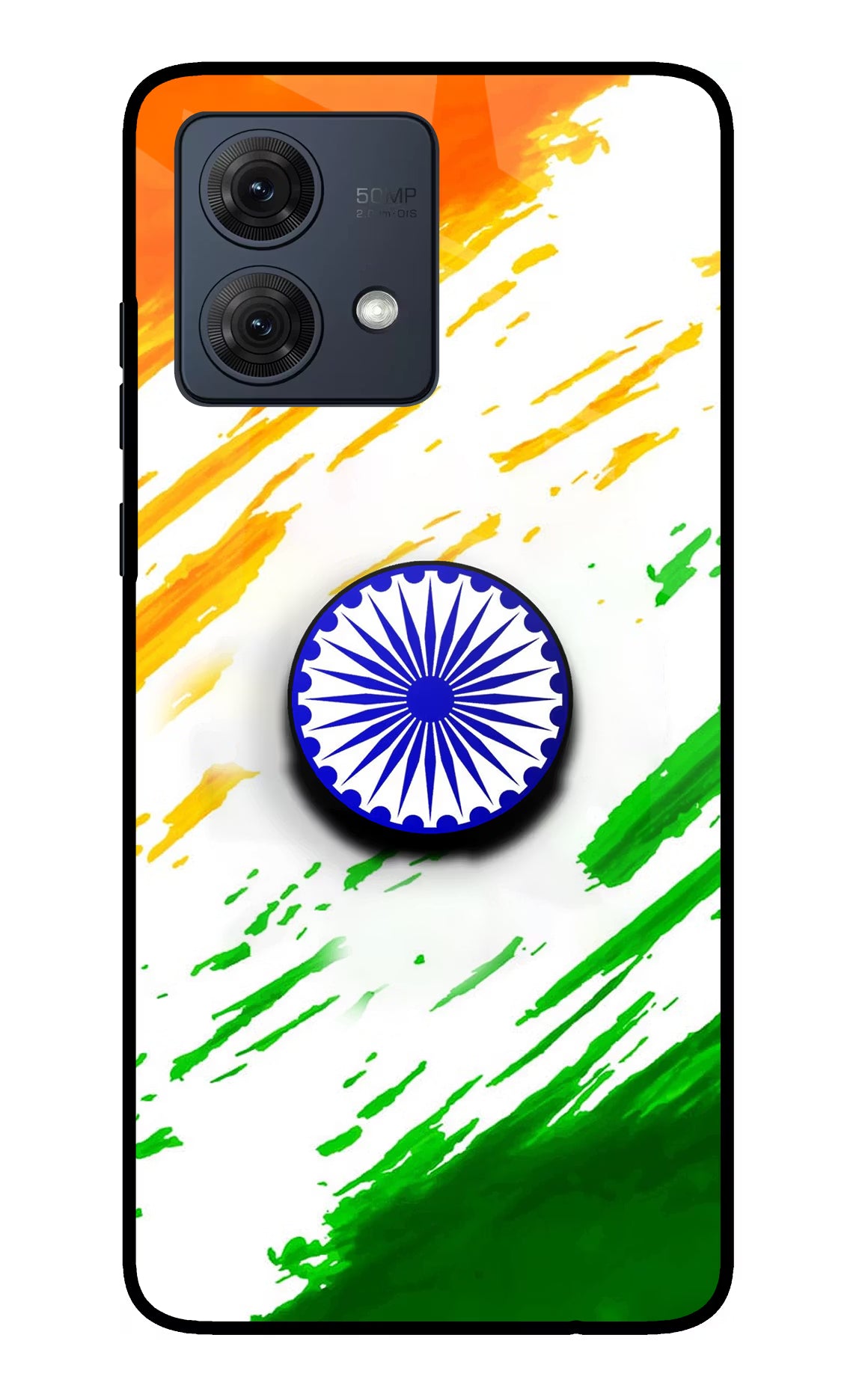 Indian Flag Ashoka Chakra Moto G84 5G Pop Case by Casekaro