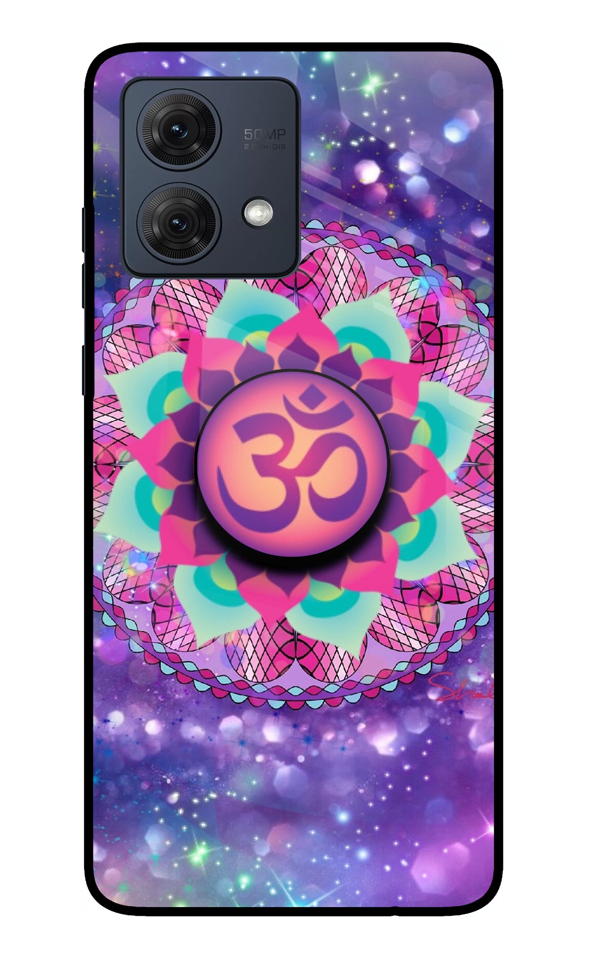 Om Purple Moto G84 5G Pop Case