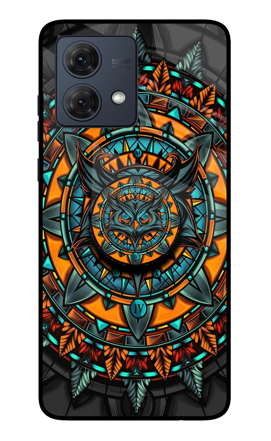 Angry Owl Moto G84 5G Pop Case, Glass case