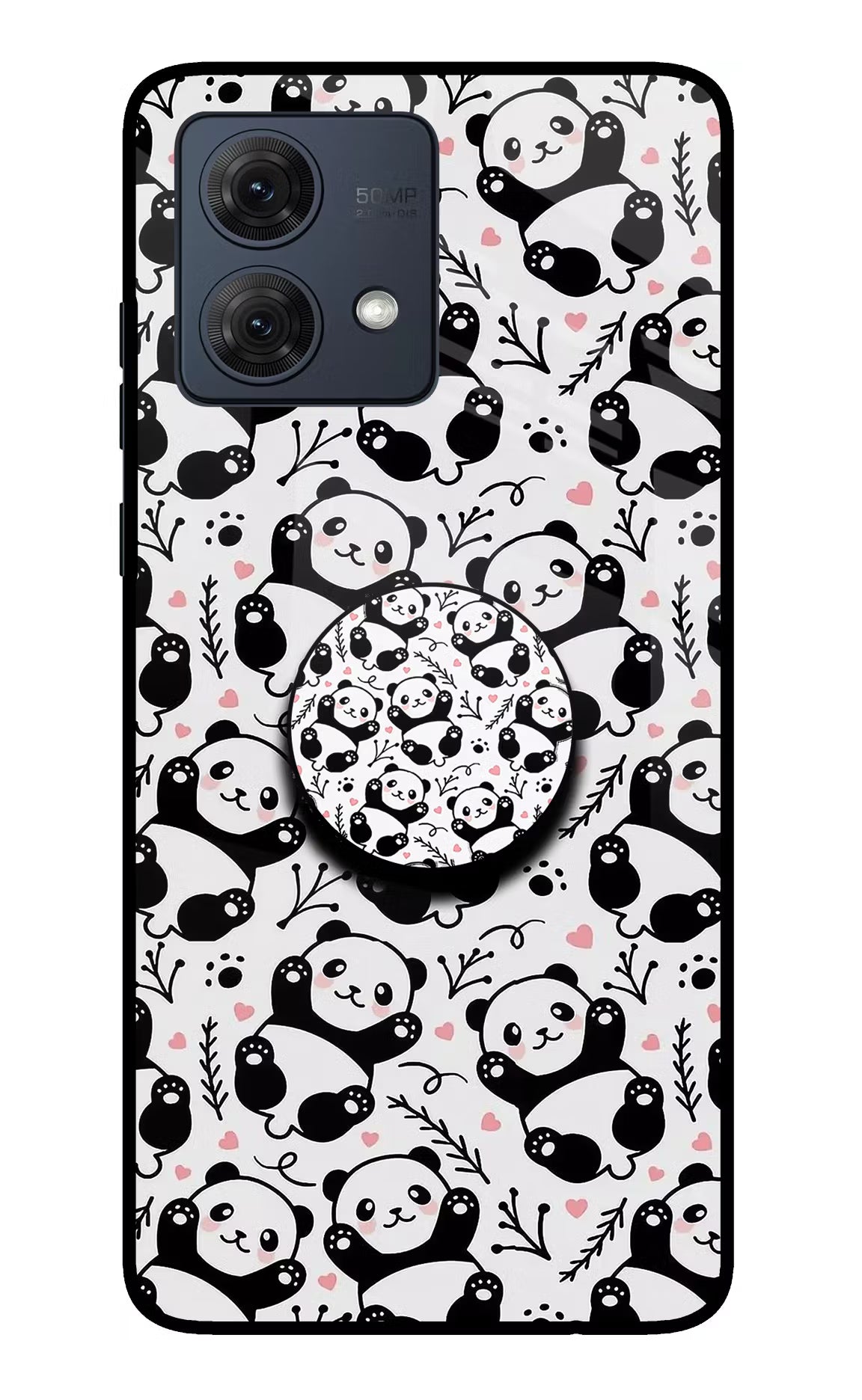 Cute Panda Moto G84 5G Pop Case by Casekaro