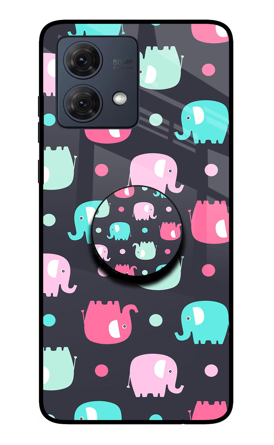 Baby Elephants Moto G84 5G Pop Case, Glass case