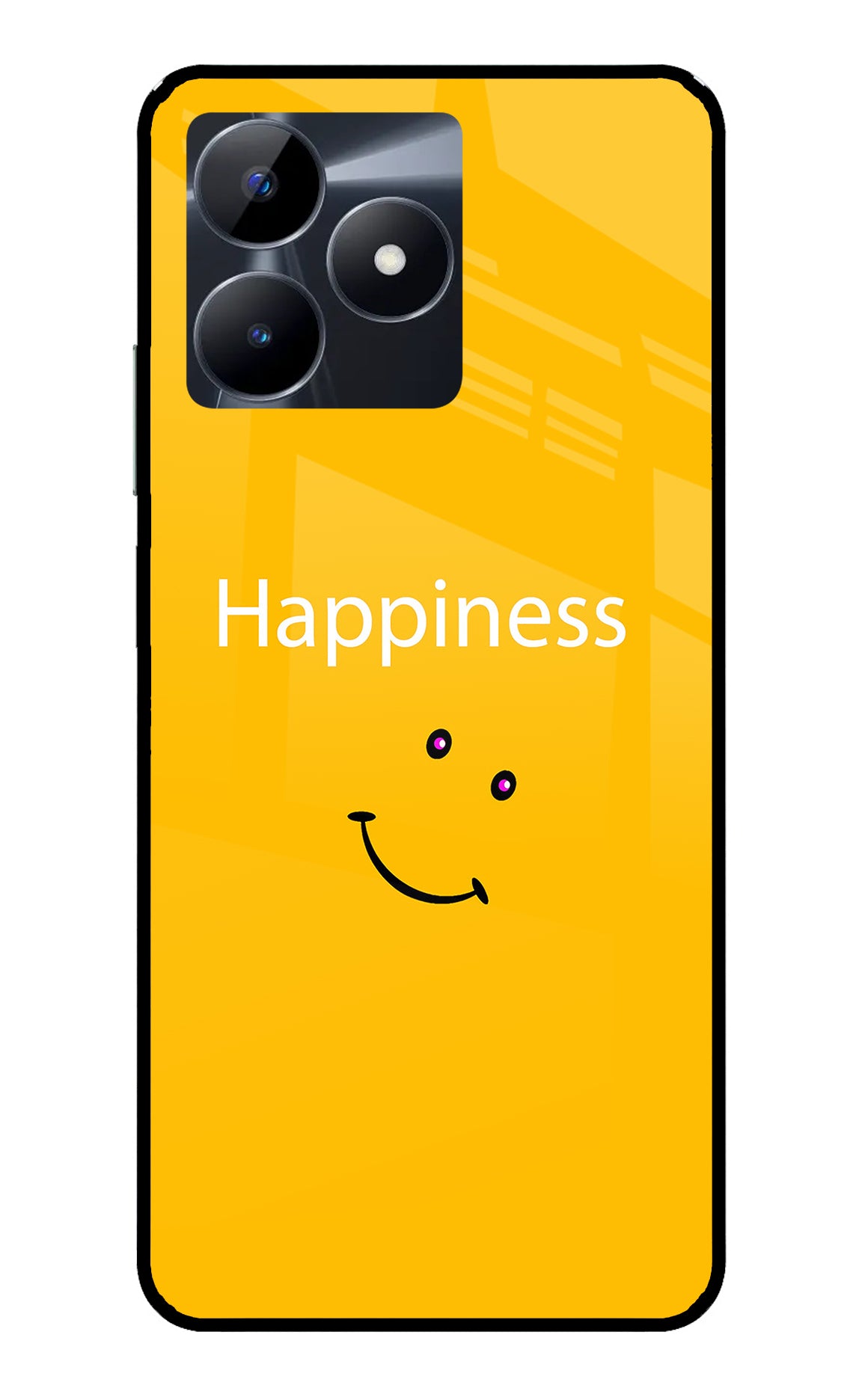 Happiness With Smiley Realme C53 Glass Case