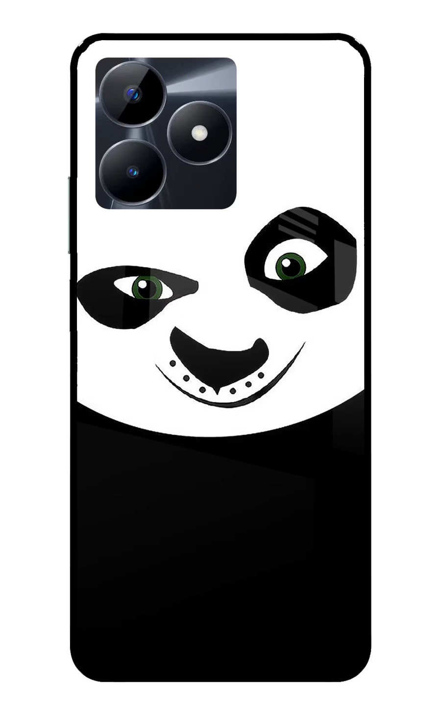 Panda Realme C53 Back Cover, Glass case