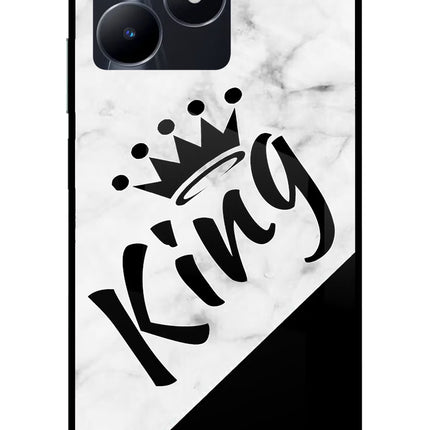 King Realme C53 Glass Case Back Cover by Casekaro