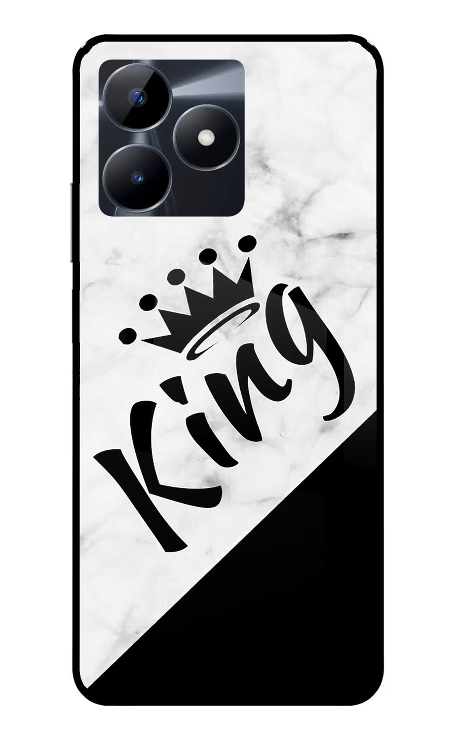 King Realme C53 Back Cover, Glass case