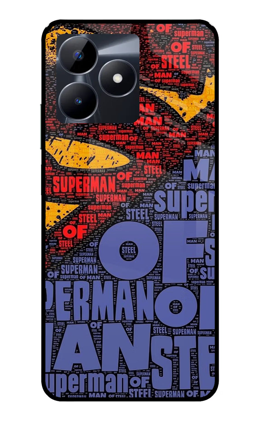 Superman Realme C53 Back Cover, Glass case