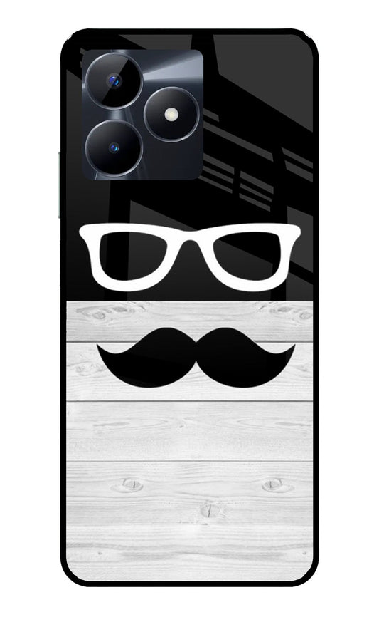 Mustache Realme C53 Glass Case