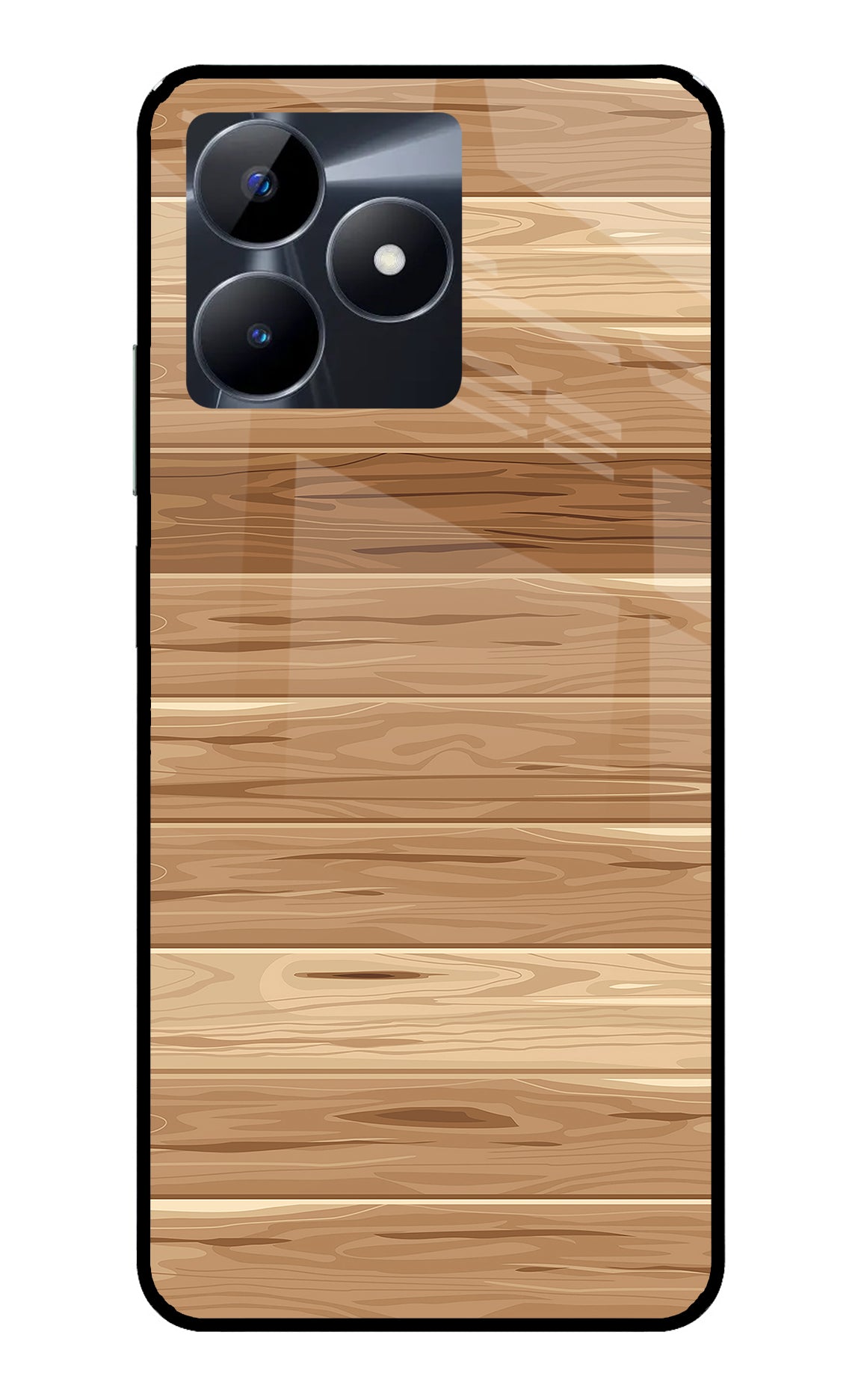 Wooden Vector Realme C53 Glass Case