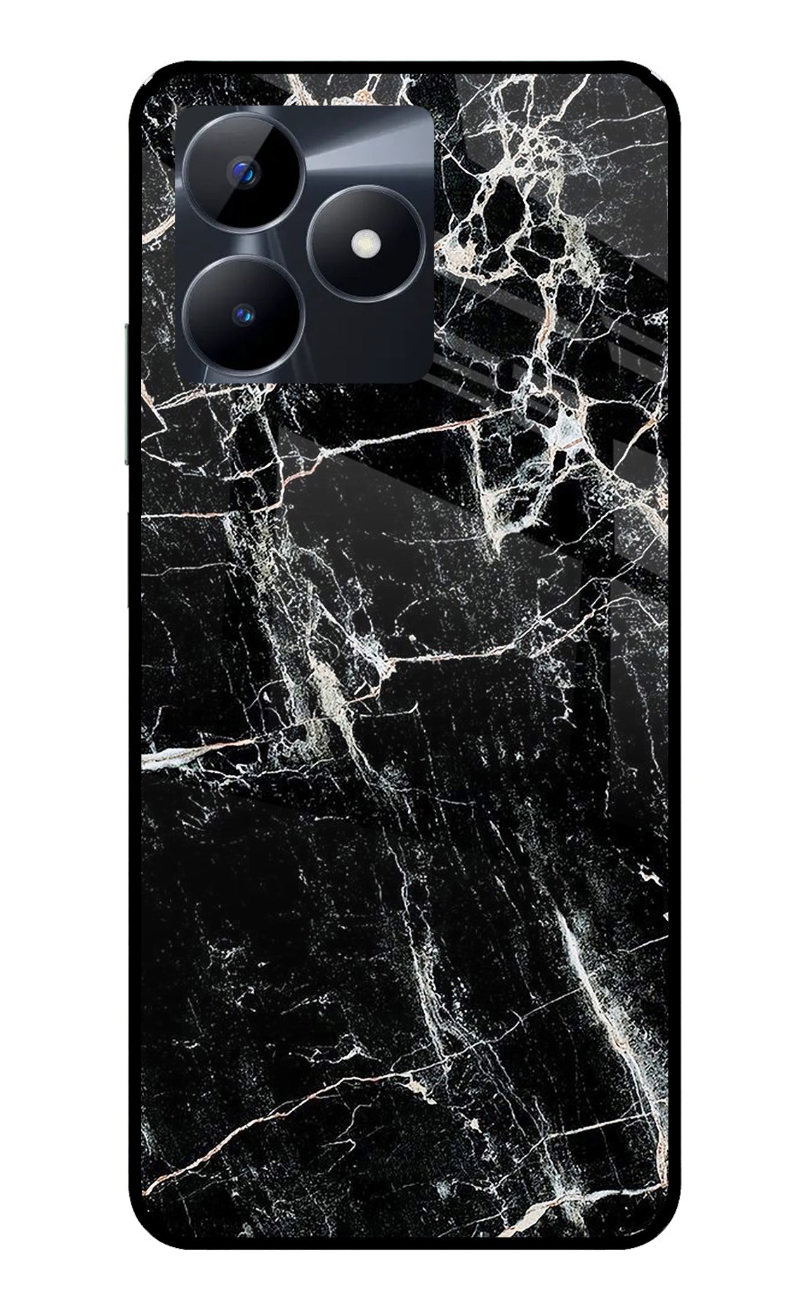 Black Marble Texture Realme C53 Back Cover