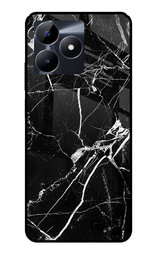 Black Marble Pattern Realme C53 Glass Case