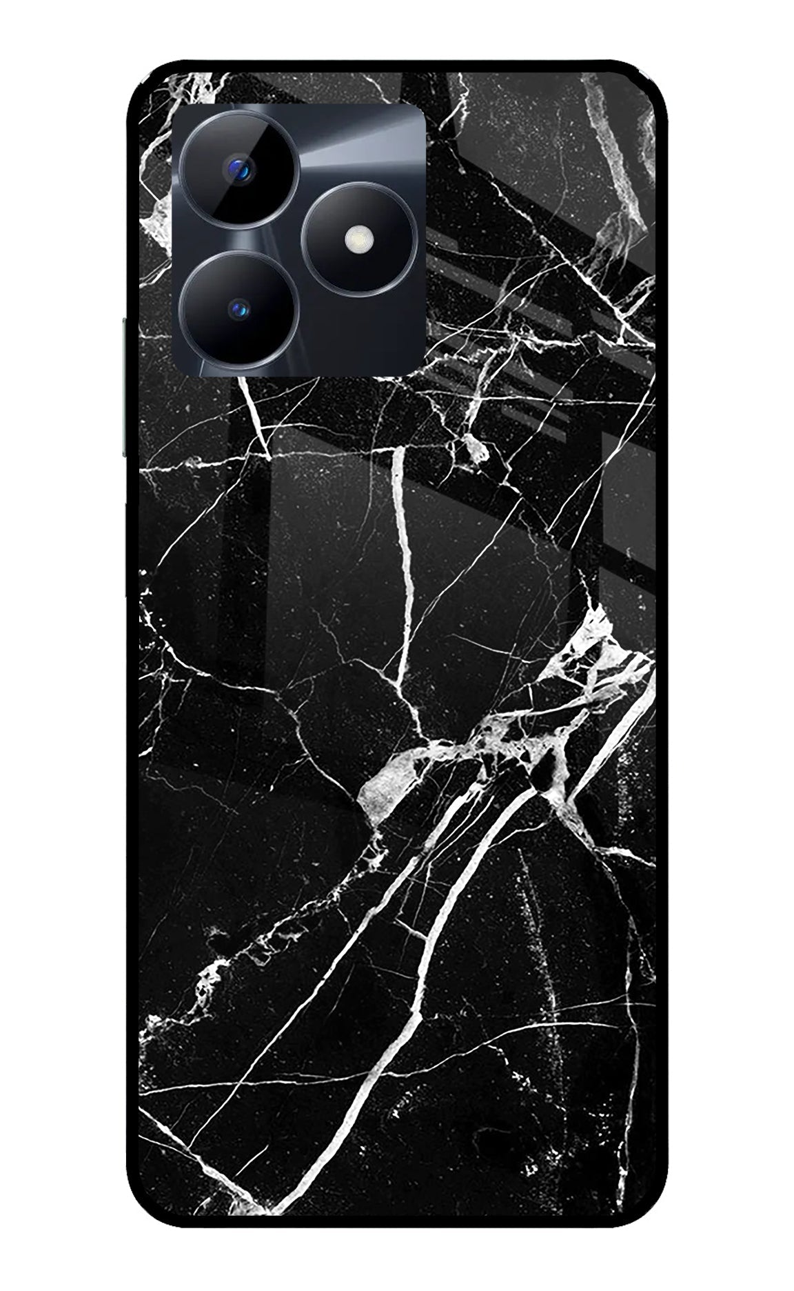 Black Marble Pattern Realme C53 Back Cover