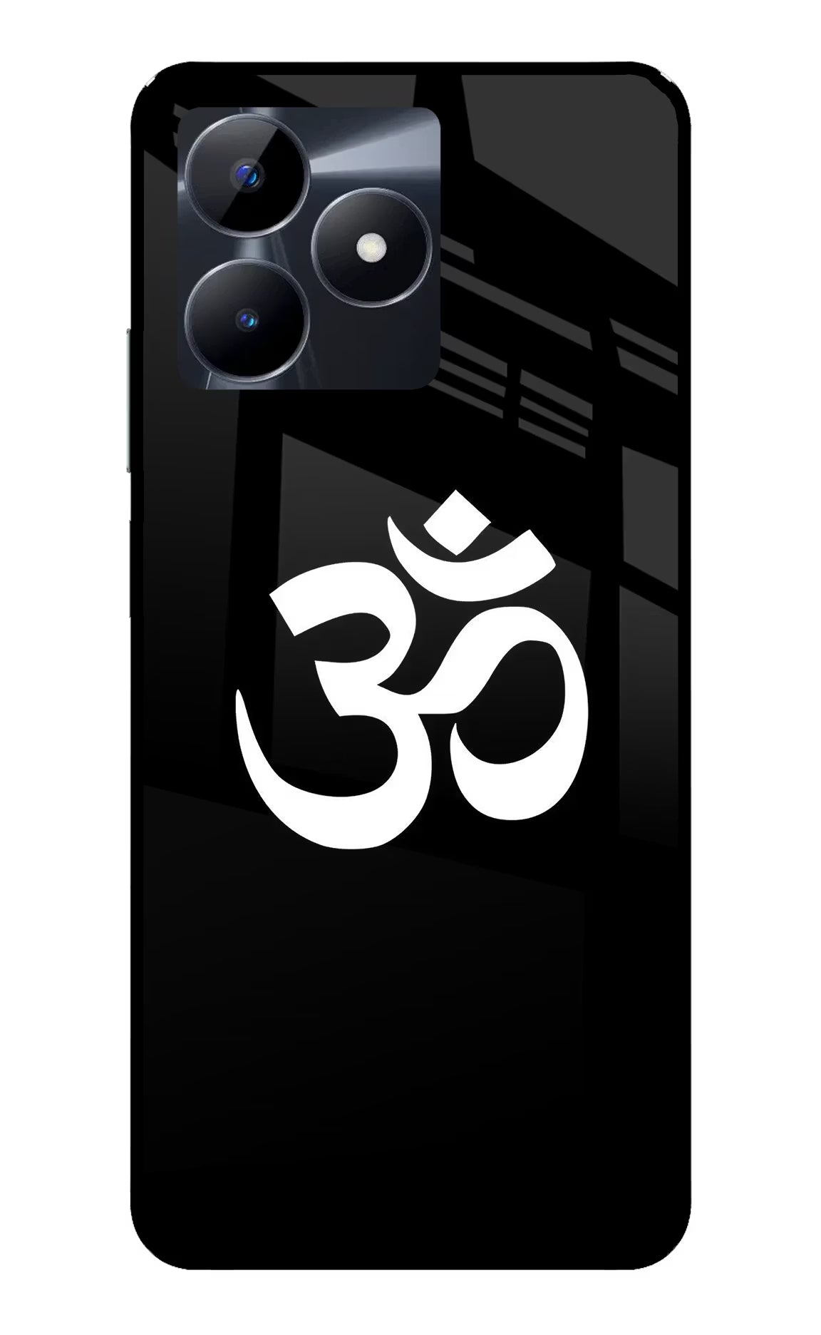 Om Realme C53 Glass Case Back Cover by Casekaro