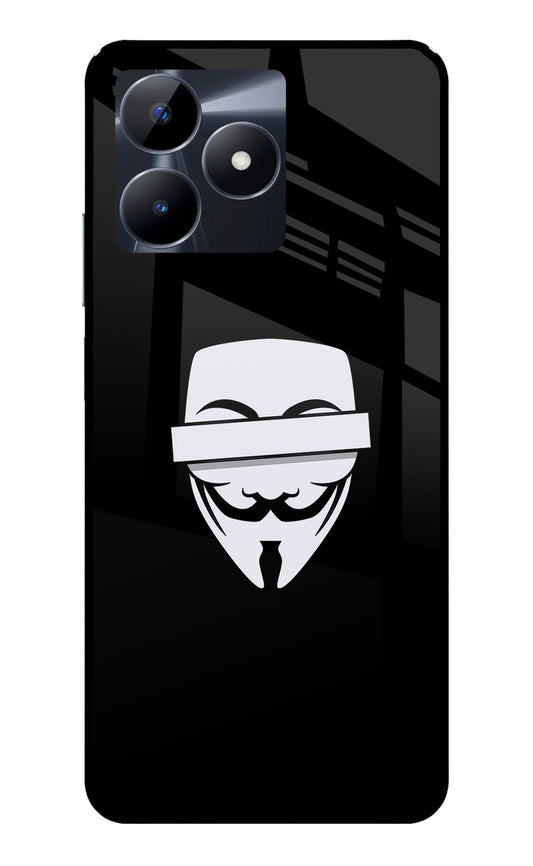 Anonymous Face Realme C53 Glass Case