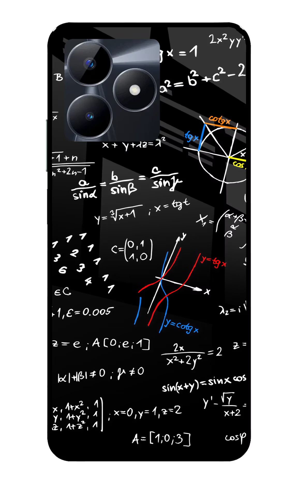 Mathematics Formula Realme C53 Glass Case