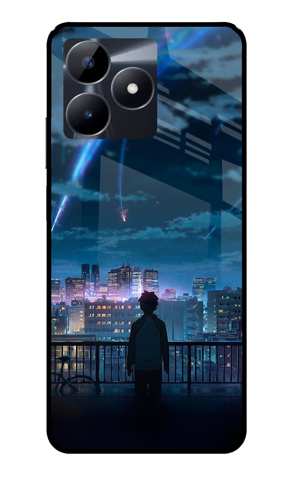 Anime Realme C53 Glass Case Back Cover by Casekaro