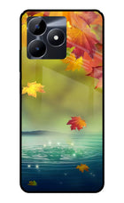 Flowers Realme C53 Glass Case Back Cover by Casekaro