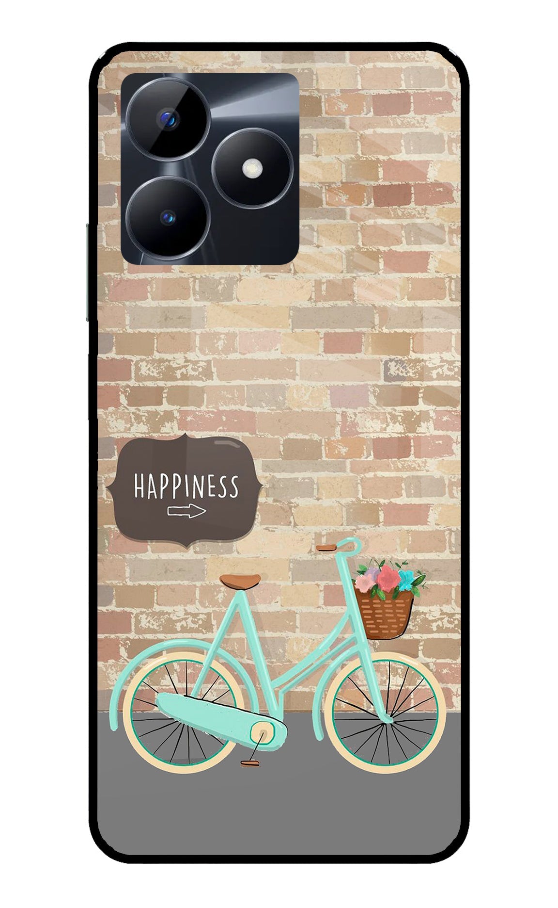 Happiness Artwork Realme C53 Back Cover