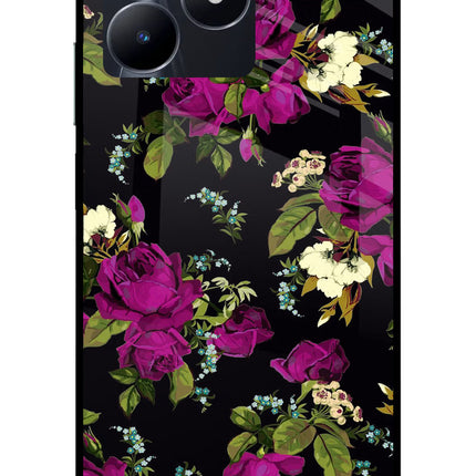 Flowers Realme C53 Glass Case
