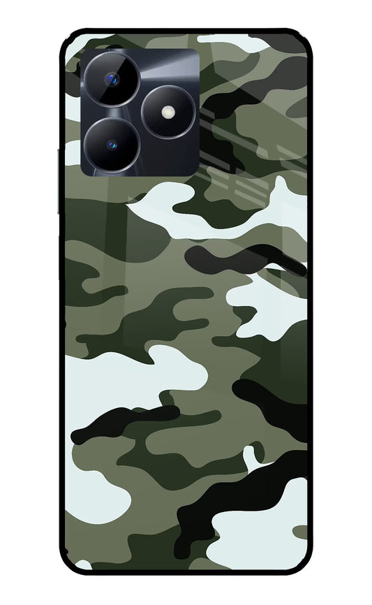 Camouflage Realme C53 Glass Case