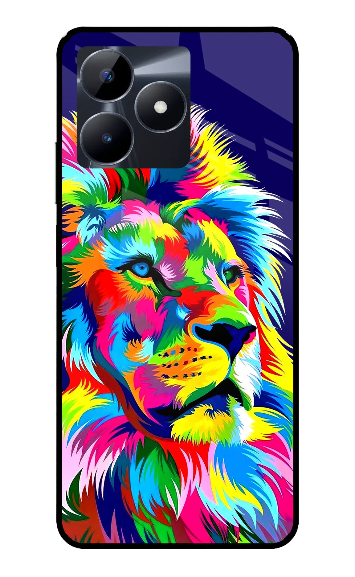 Vector Art Lion Realme C53 Back Cover