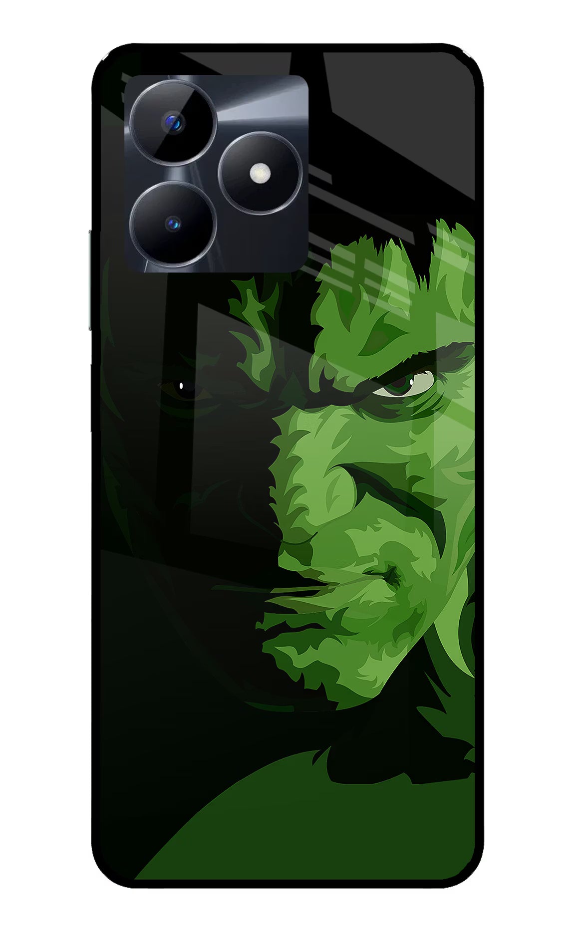 HULK Realme C53 Glass Case Back Cover by Casekaro