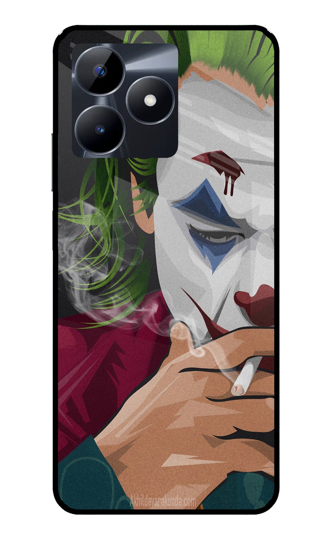 Joker Smoking Realme C53 Glass Case