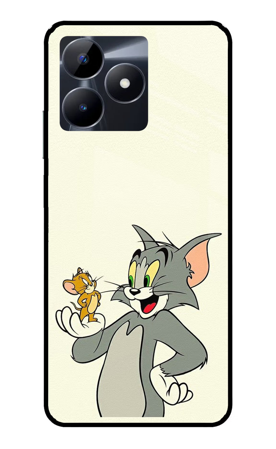 Tom & Jerry Realme C53 Back Cover, Glass case