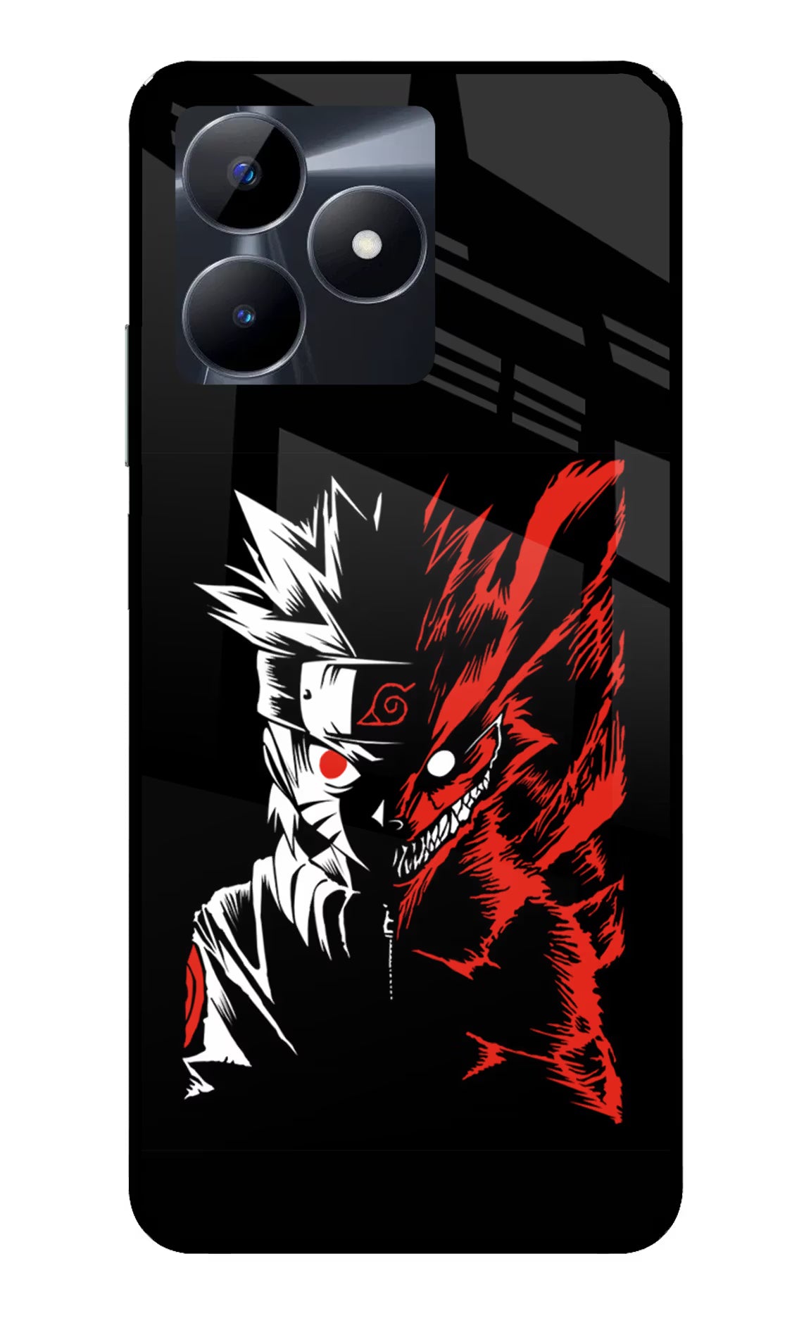 Naruto Two Face Realme C53 Glass Case