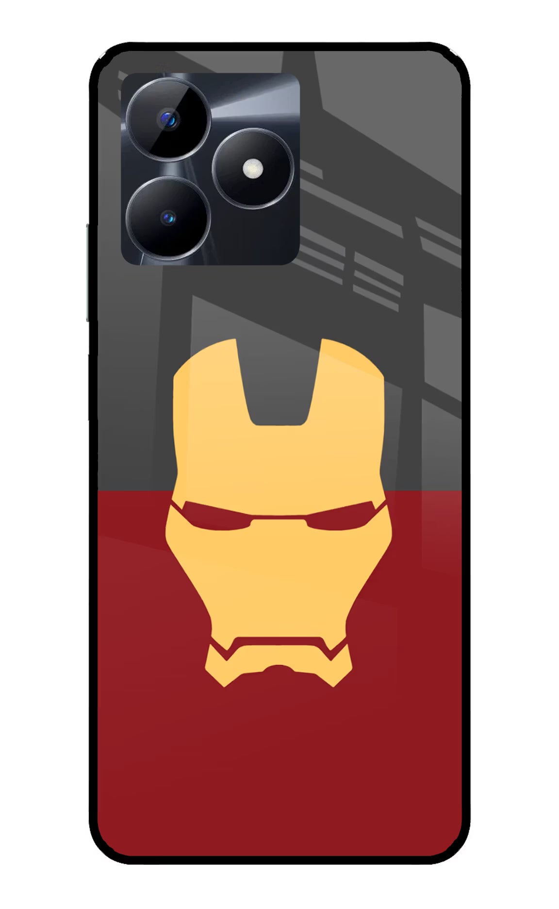Ironman Realme C53 Glass Case Back Cover by Casekaro