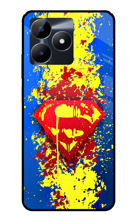 Superman logo Realme C53 Glass Case